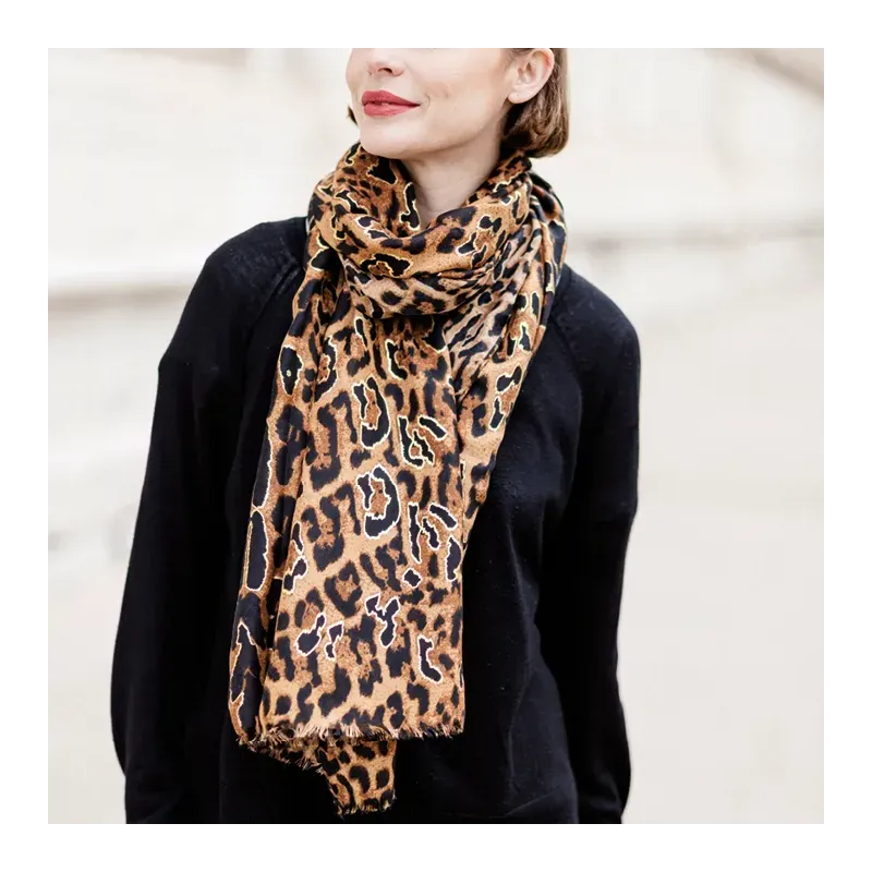 MZ foulard Noa Léop Or