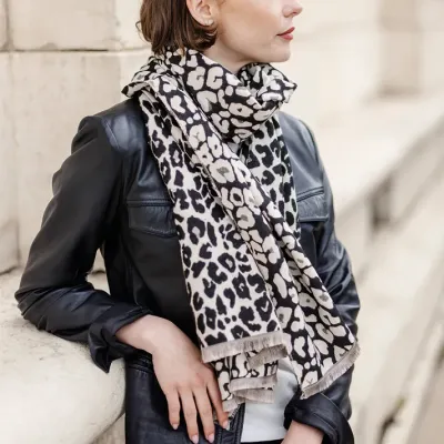 MZ foulard Vic Léop Noir