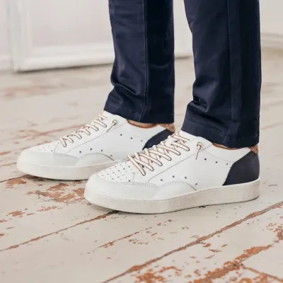 Mocassin homme nubuck bleu marine Mazélie