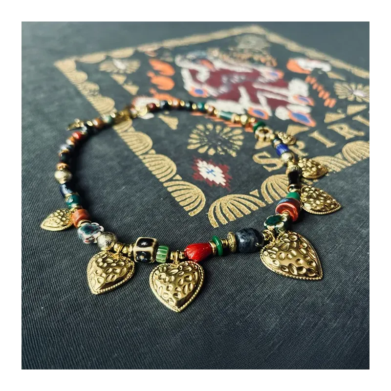 MZ Collier Lovly Coeur Perles