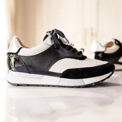 Mazélie baskets Arline noir écru