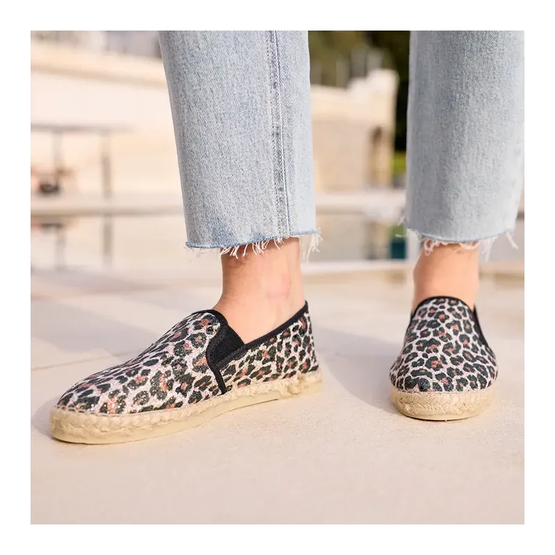 MZ Espadrilles Ariane Léop Glitter