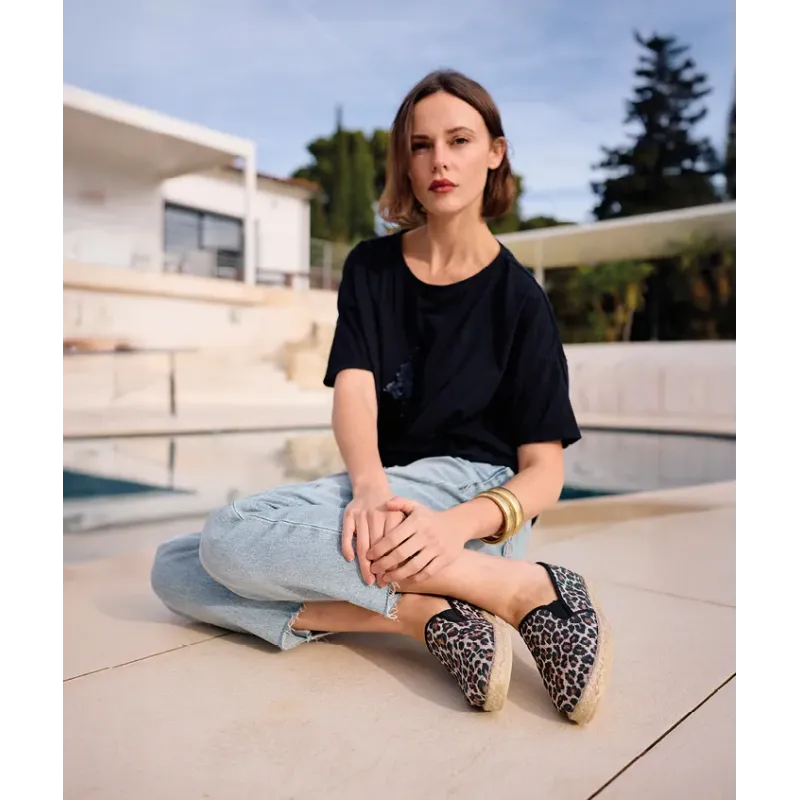 MZ Espadrilles Ariane Léop Glitter