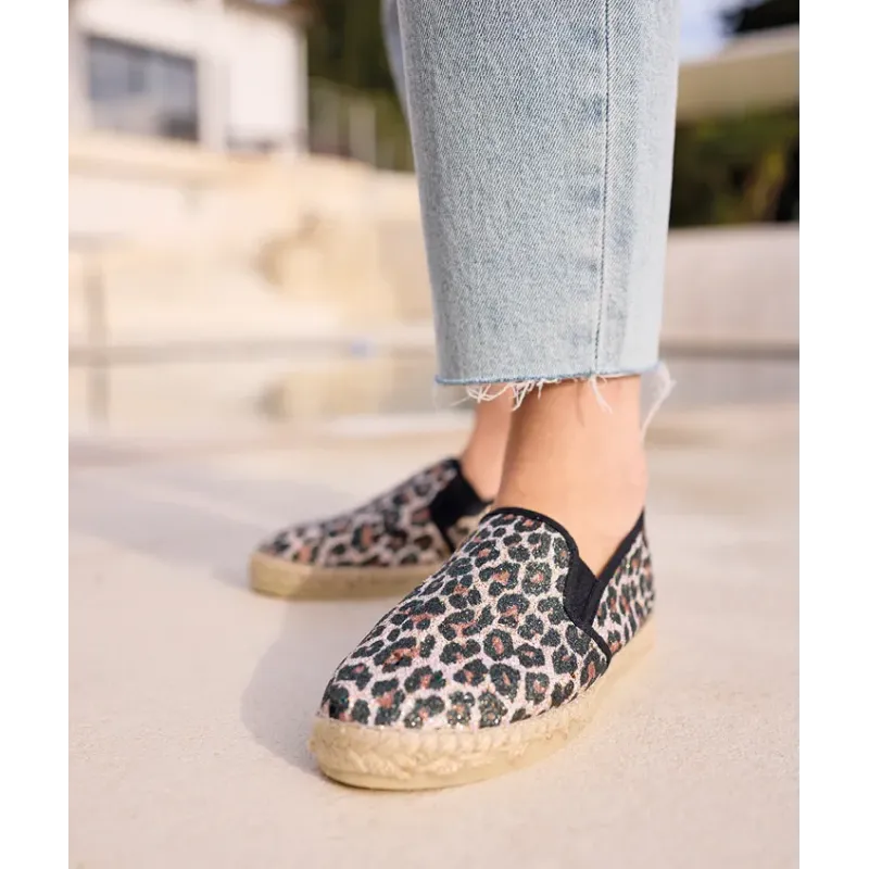 MZ Espadrilles Ariane Léop Glitter