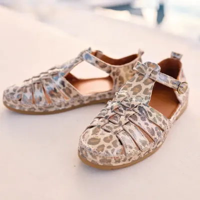 Mazélie sandales Barbara python doré