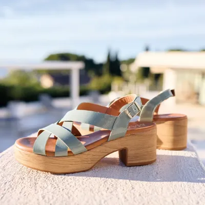 Mazélie sandales Carmen verni sauge