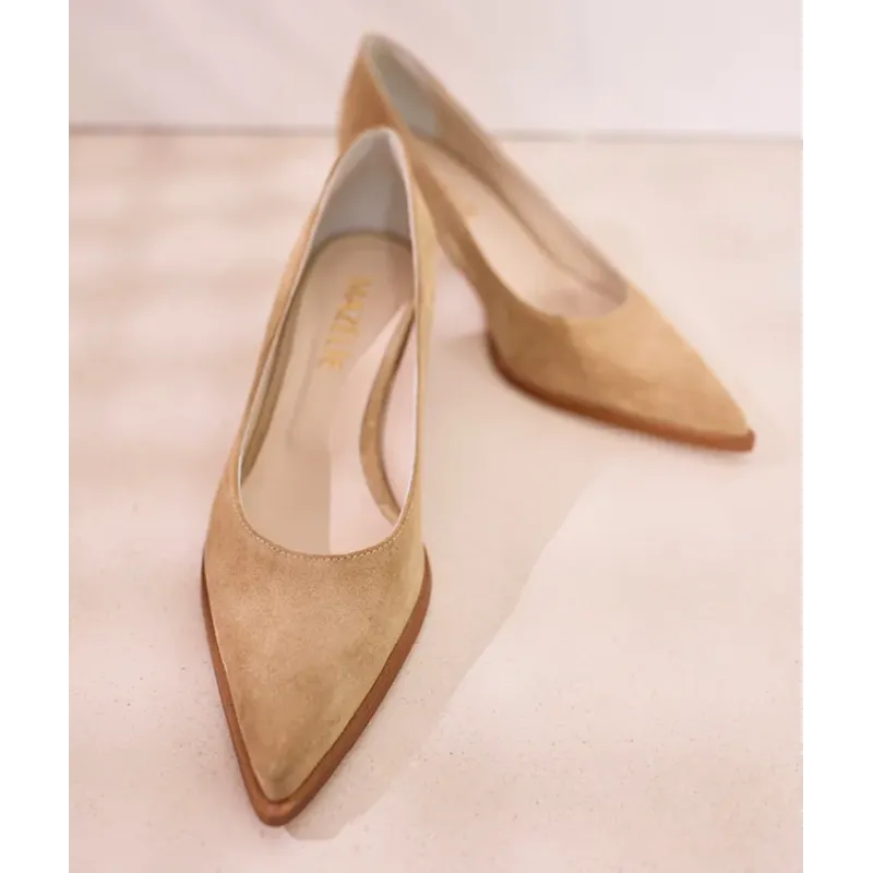 Mazélie escarpins Donna nub sable
