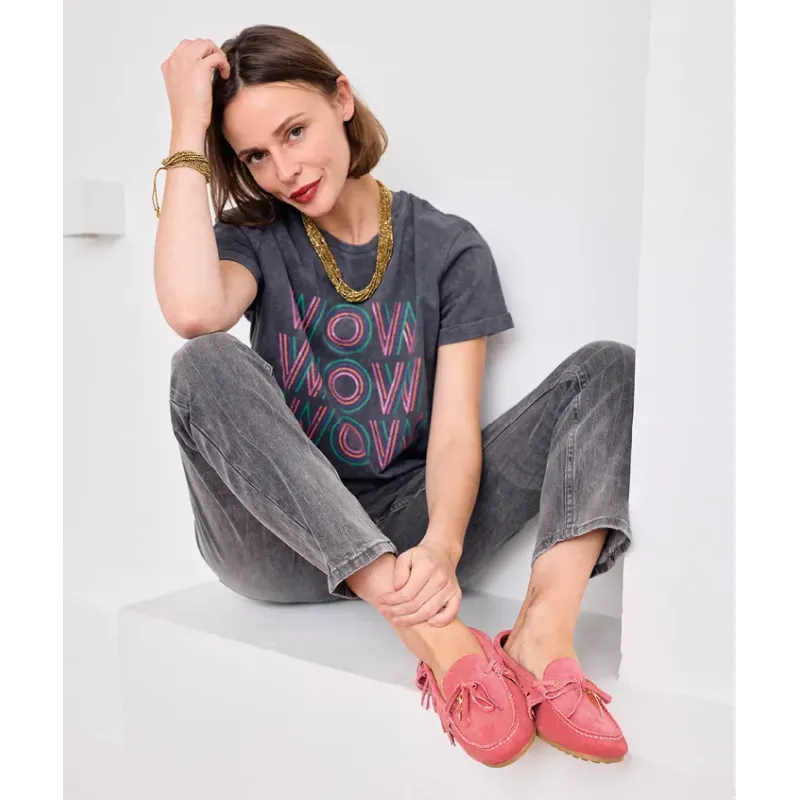 Mazélie mocassins Elena Fushia