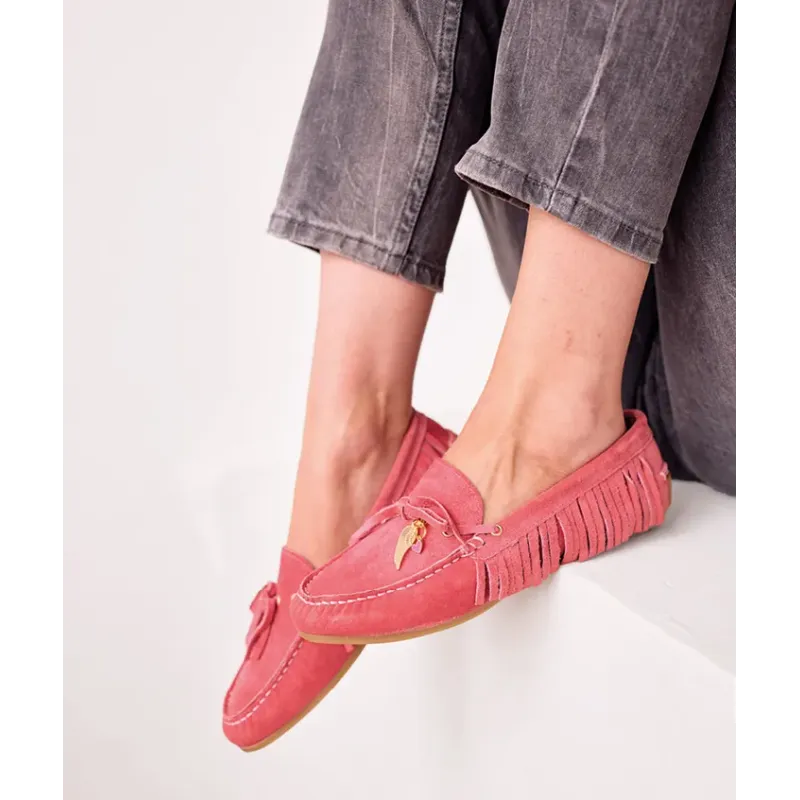 Mazélie mocassins Elena Fushia