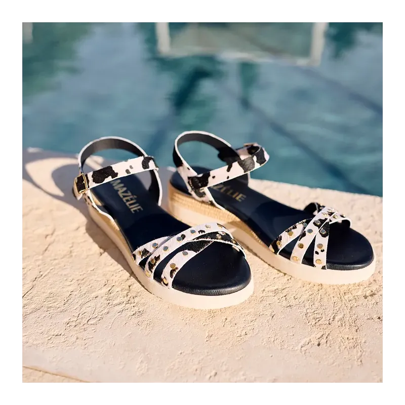 Mazélie Sandales Enora vache