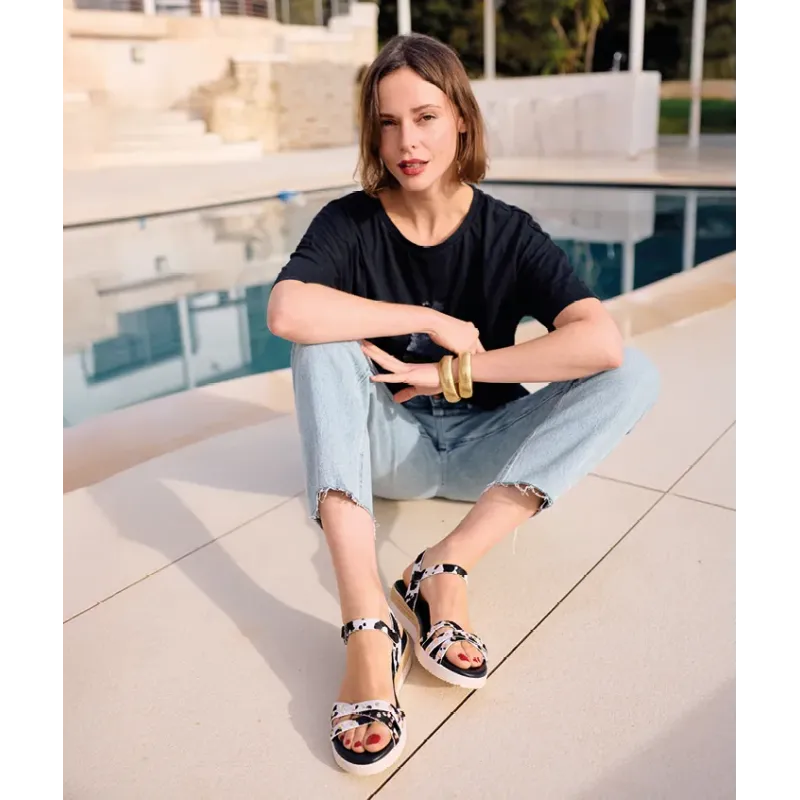 Mazélie Sandales Enora vache