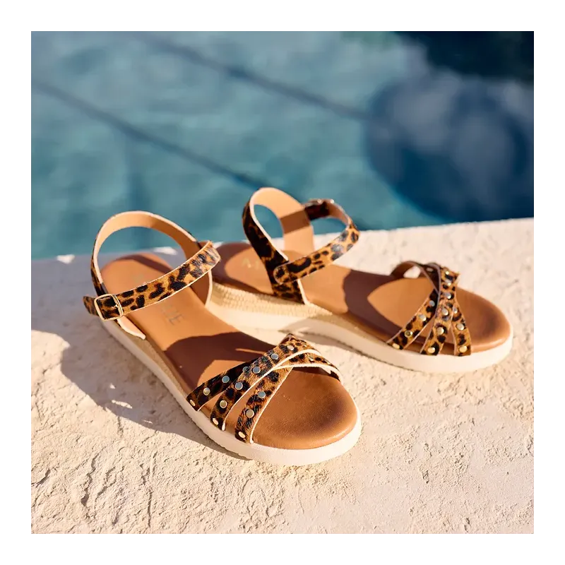 Mazélie Sandales Enora léop