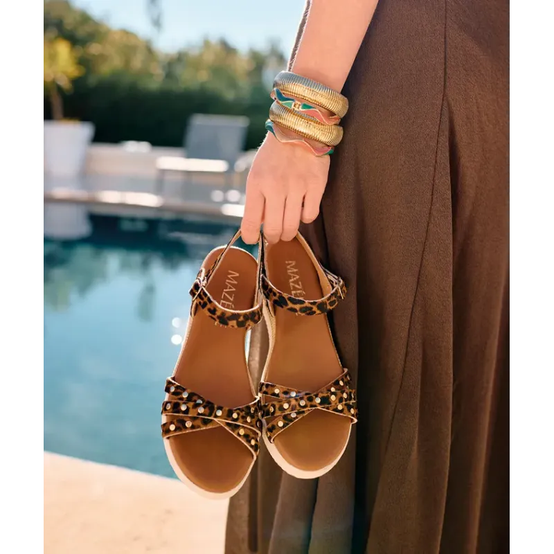 Mazélie Sandales Enora léop