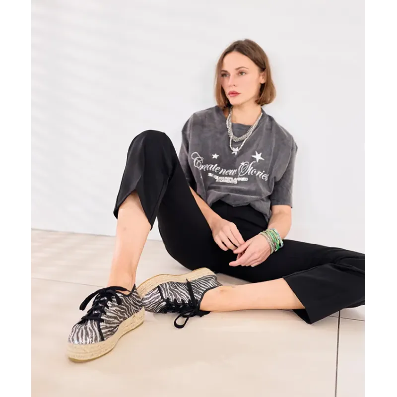 Mazélie baskets espadrilles Jana Zèbre