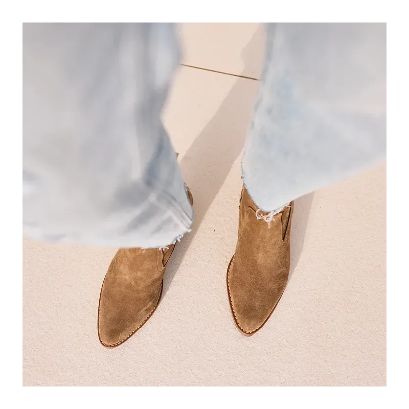 Mazélie boots Jessica Nub Taupe