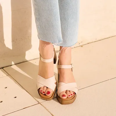 Mazélie sandales Margot verni écru