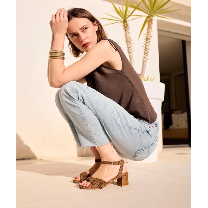 MZ sandales Livia Léop