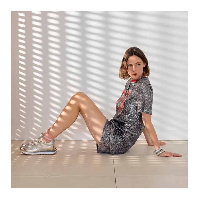 MZ Baskets Nora Or Argent