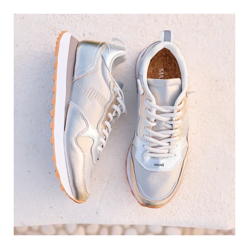 MZ Baskets Nora Or Argent