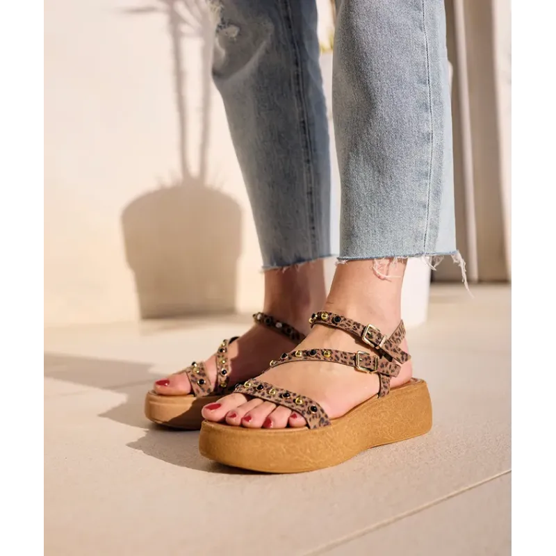 Mazélie sandales Tamy Léop