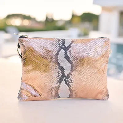 MZ sac glam python rose