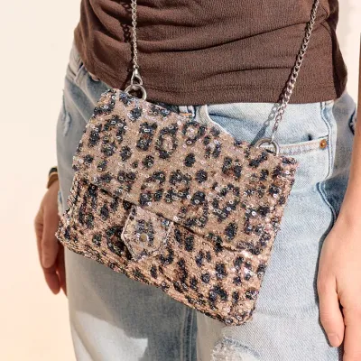 Mazélie sac Estella Strass Léop