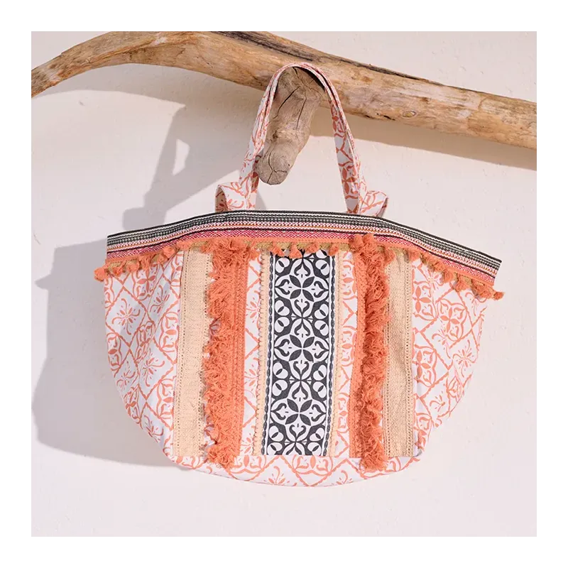 Mazélie sac cabas Ibiza orange