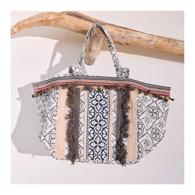 Mazélie sac cabas Ibiza kaki