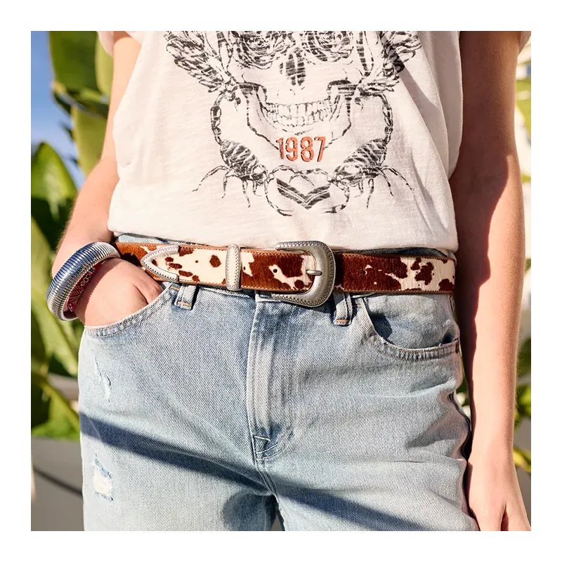 Mazélie ceinture Evana Cow Camel