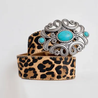 Mazélie ceinture Kayanne Bleu Light Léop