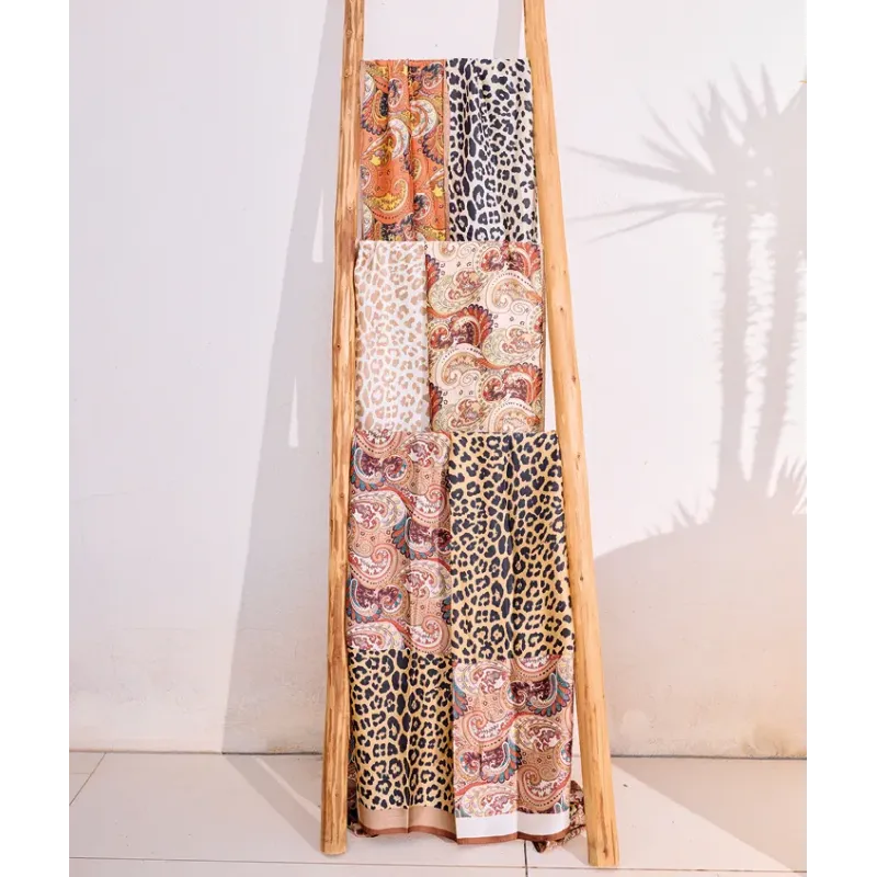 MZ foulard Amani Beige Rouge