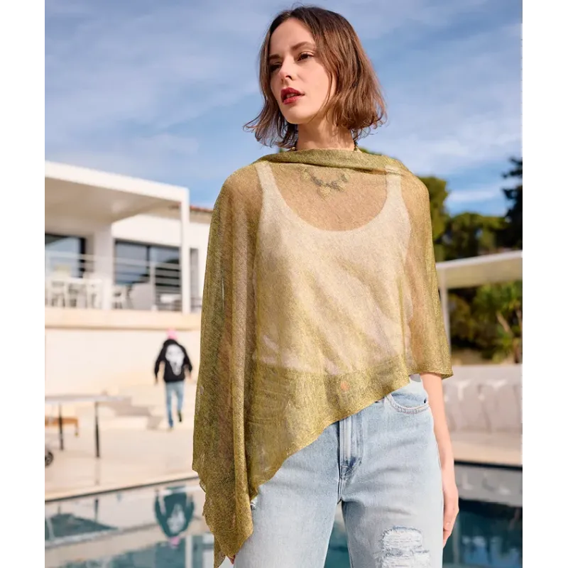 MZ poncho Gina Kaki Or