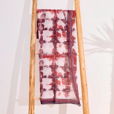 Mazélie foulard Aglaé prune