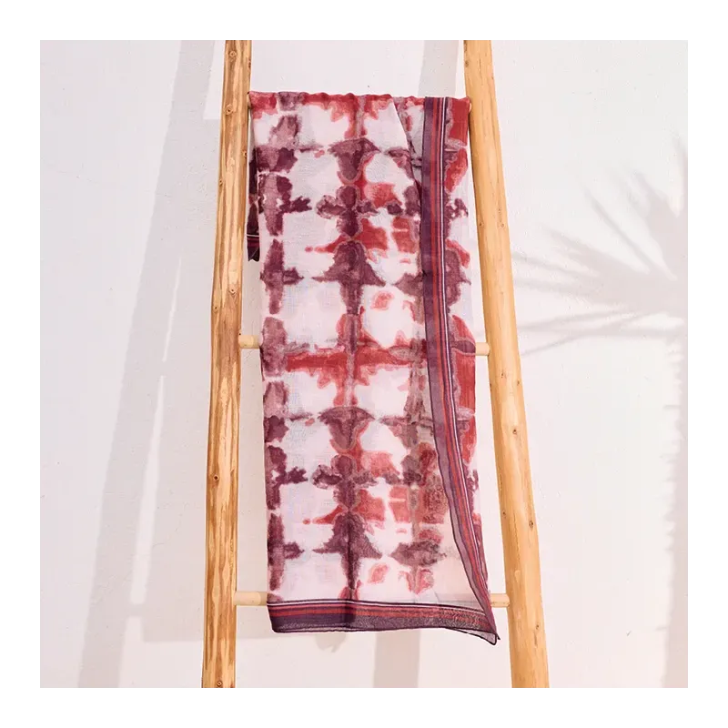 Mazélie foulard Aglaé prune