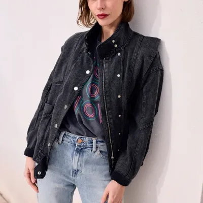 MZ veste Eva Denim Gris