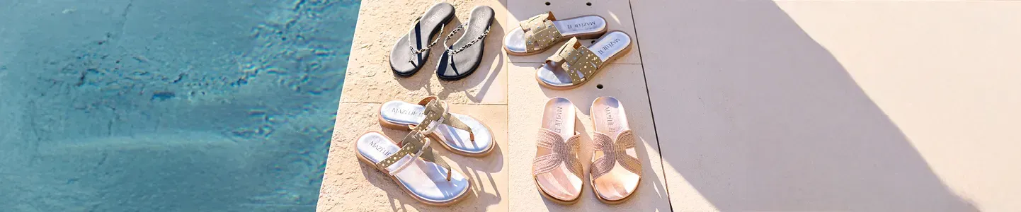 Collection tongs et mules Mazélie printemps-été 2026